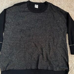 Anne Klein Women's Knit Black Gold Pullover Sweater Size 1X NWOT